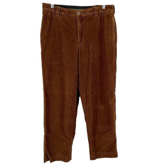L.L. Bean Other - LL Bean Mens Corduroy Pants Chocolate Brown Classic Fit Cotton Size 35 x 30